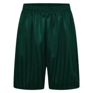 Christ Church Infant Bottle Green Shadow Stripe Shorts (Unisex)