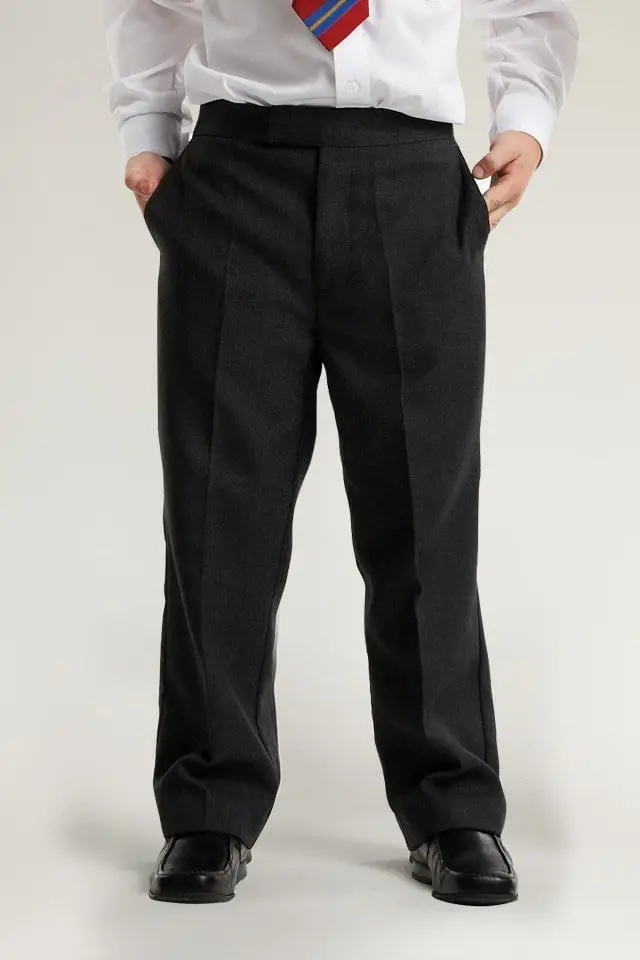 Junior Boys Classic Fit Trouser (Black) - Image 3