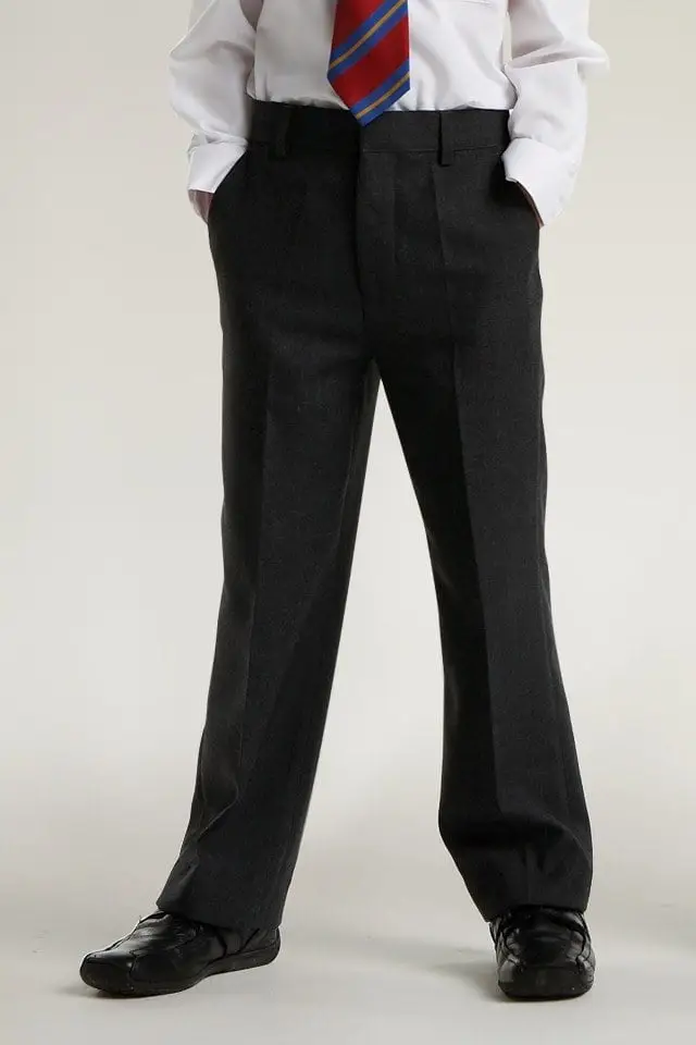 Junior Boys Slim Fit Trouser (Black) - Image 3