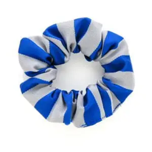 Matching Royal/Silver Scrunchie