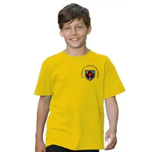 St Chad's Yellow PE Top