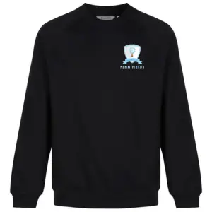 Penn Fields Black Crew Neck (KS4 - Year 10 and 11)