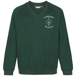 St Nicholas V Neck Sweatshirt