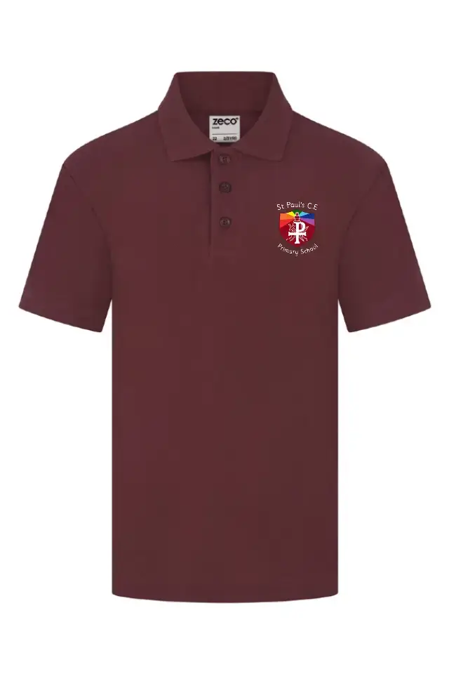 St Pauls C.E Primary - Polo Shirt (Maroon)