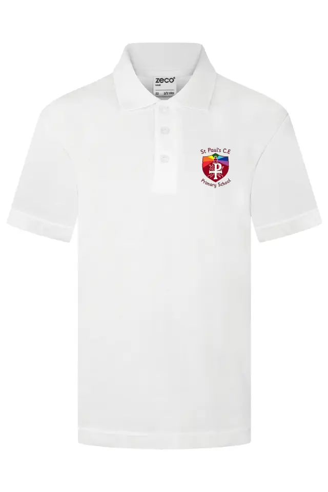 St Pauls C.E Primary - Polo Shirt (White)