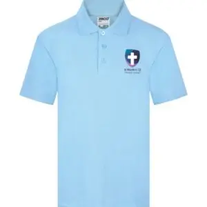 St Martins Sky Blue Polo Shirt