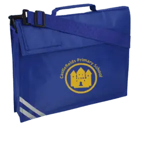 Book Bag with shoulder strap - royal