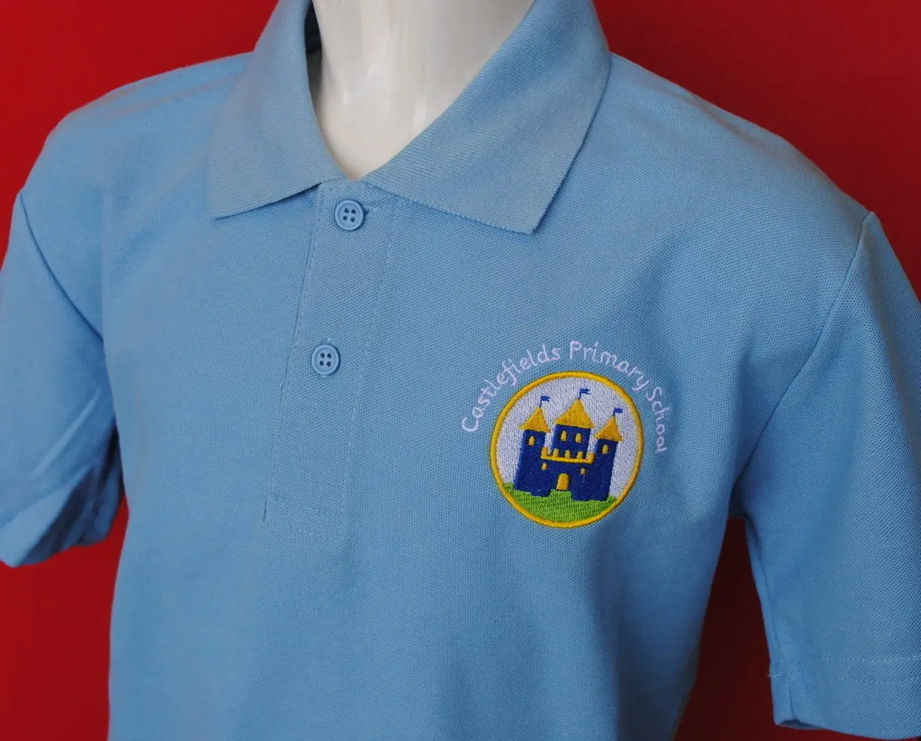 Polo Shirt ( unisex ) sky blue