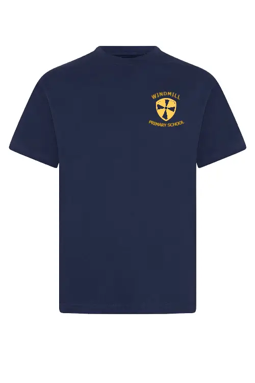 Windmill Primary School Navy PE T-Shirt
