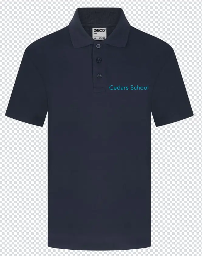 Cedars School Polo Shirt Navy