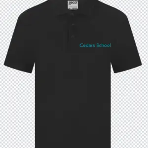 Cedars School Polo Shirt Black