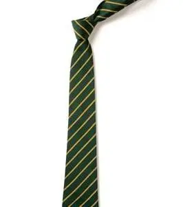 Birchfield Tie (Green and Yellow Stripe)