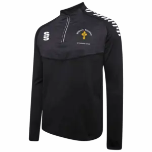 Dual Performance Top -  Black Melange/White