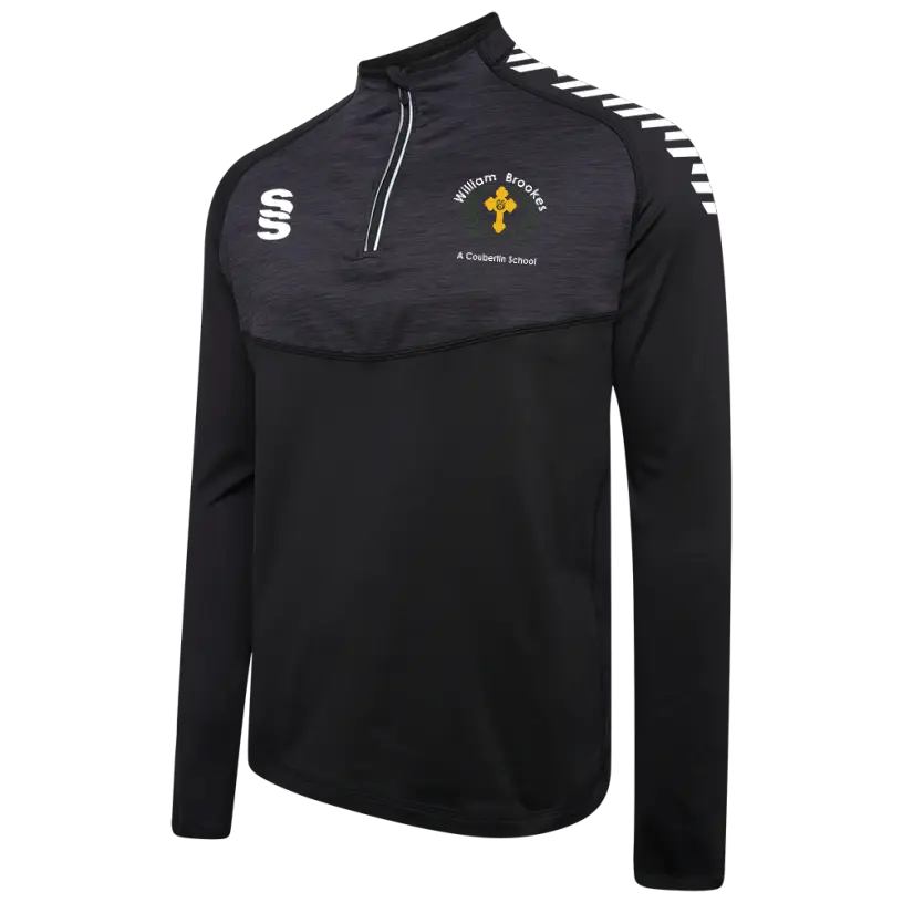 Dual Performance Top - Black Melange/White