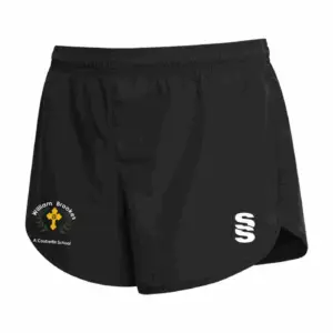 Dual Ladies Short -  Black Melange/White