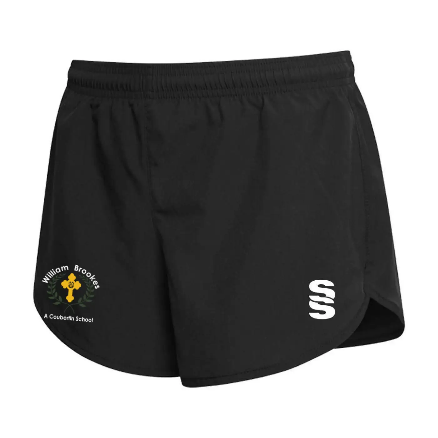 Dual Ladies Short - Black Melange/White