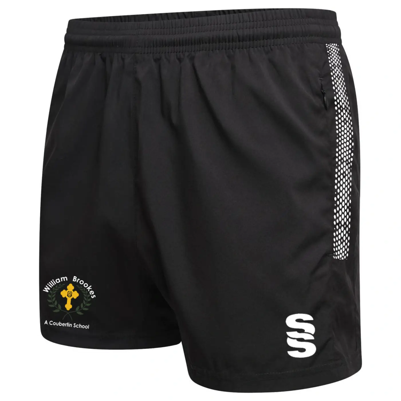 Dual Short - Black Melange/White
